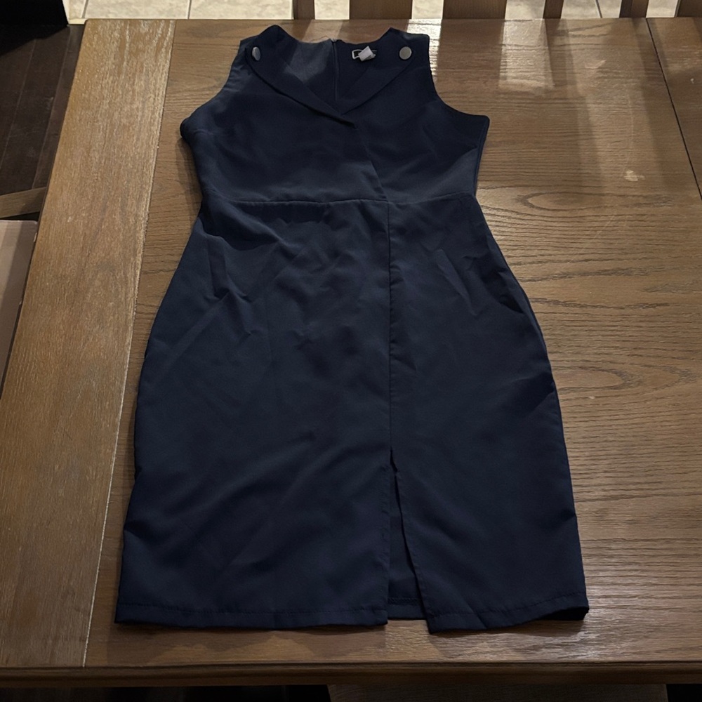 Another story Navy Sleeveless Midi Dress